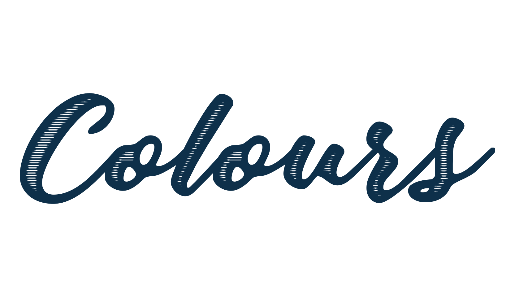 Colours, fancy decorative font preview