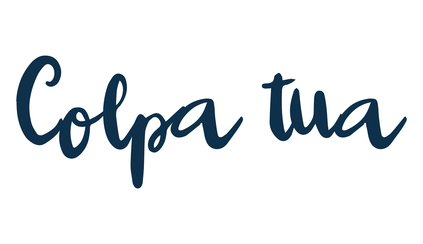 Colpa tua, script brush fancy decorative calligraphy font preview