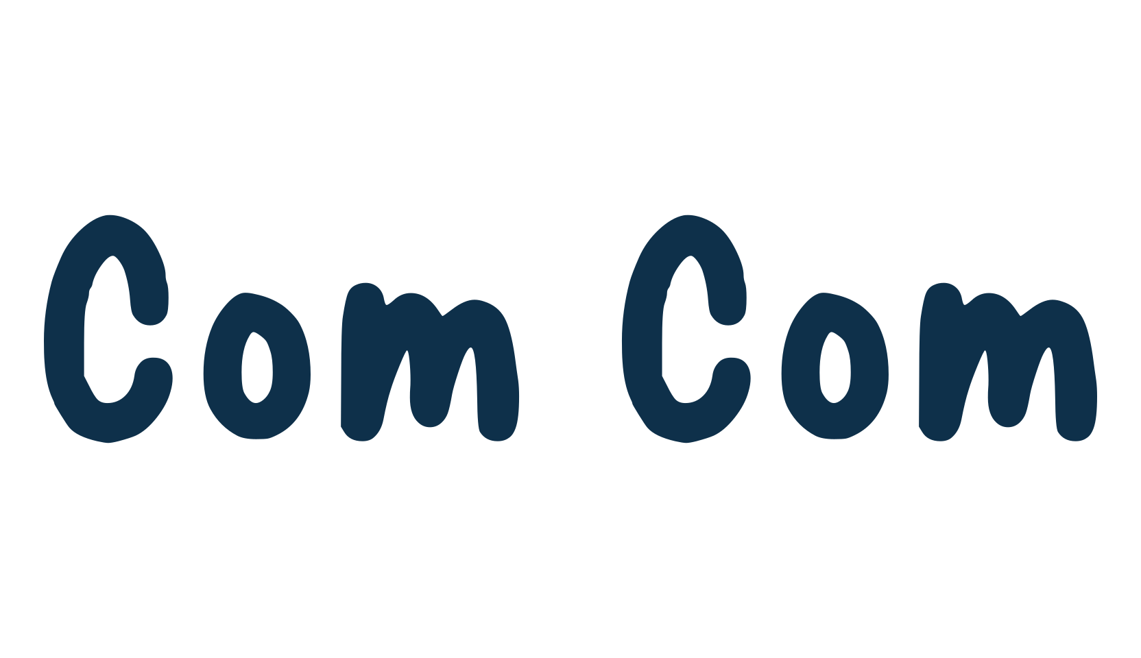 Com Com, cartoon font preview