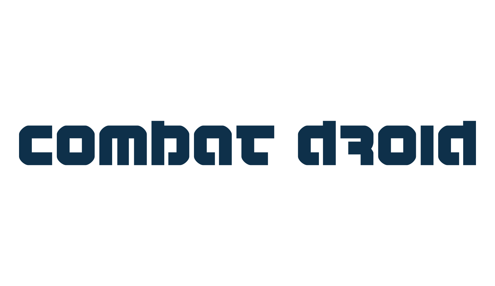 Combat Droid, techno sci-fi font preview