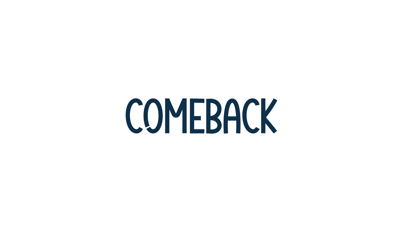 Comeback, fancy various decorative font preview