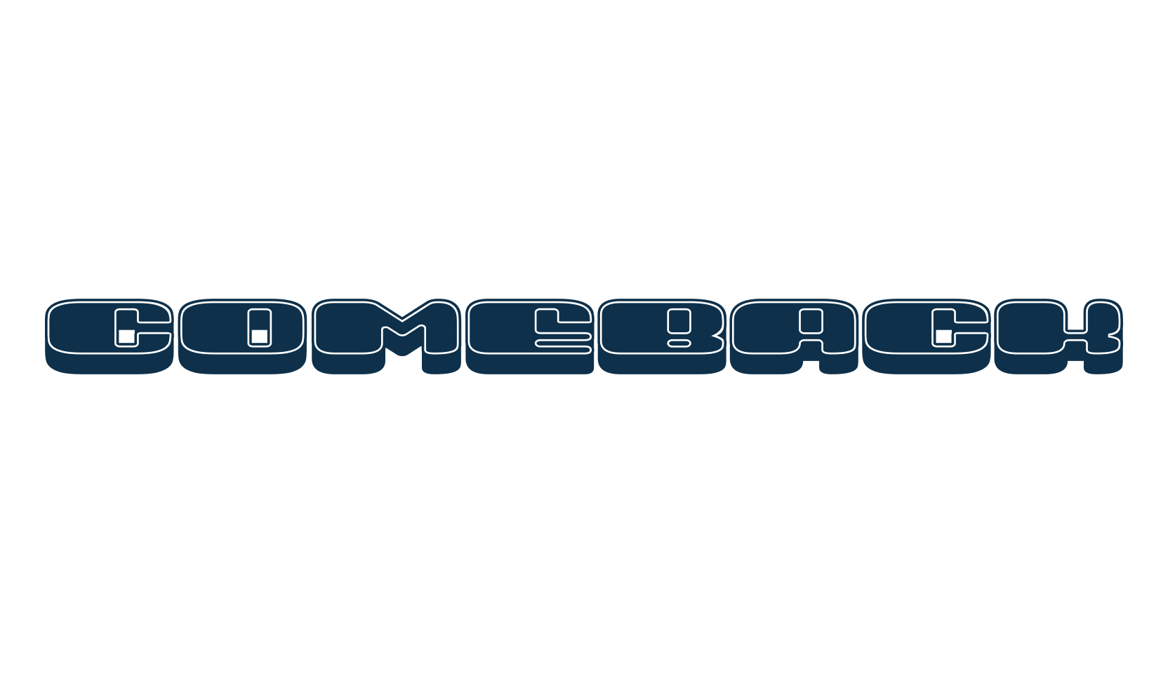 Comeback (comeback), groovy font preview