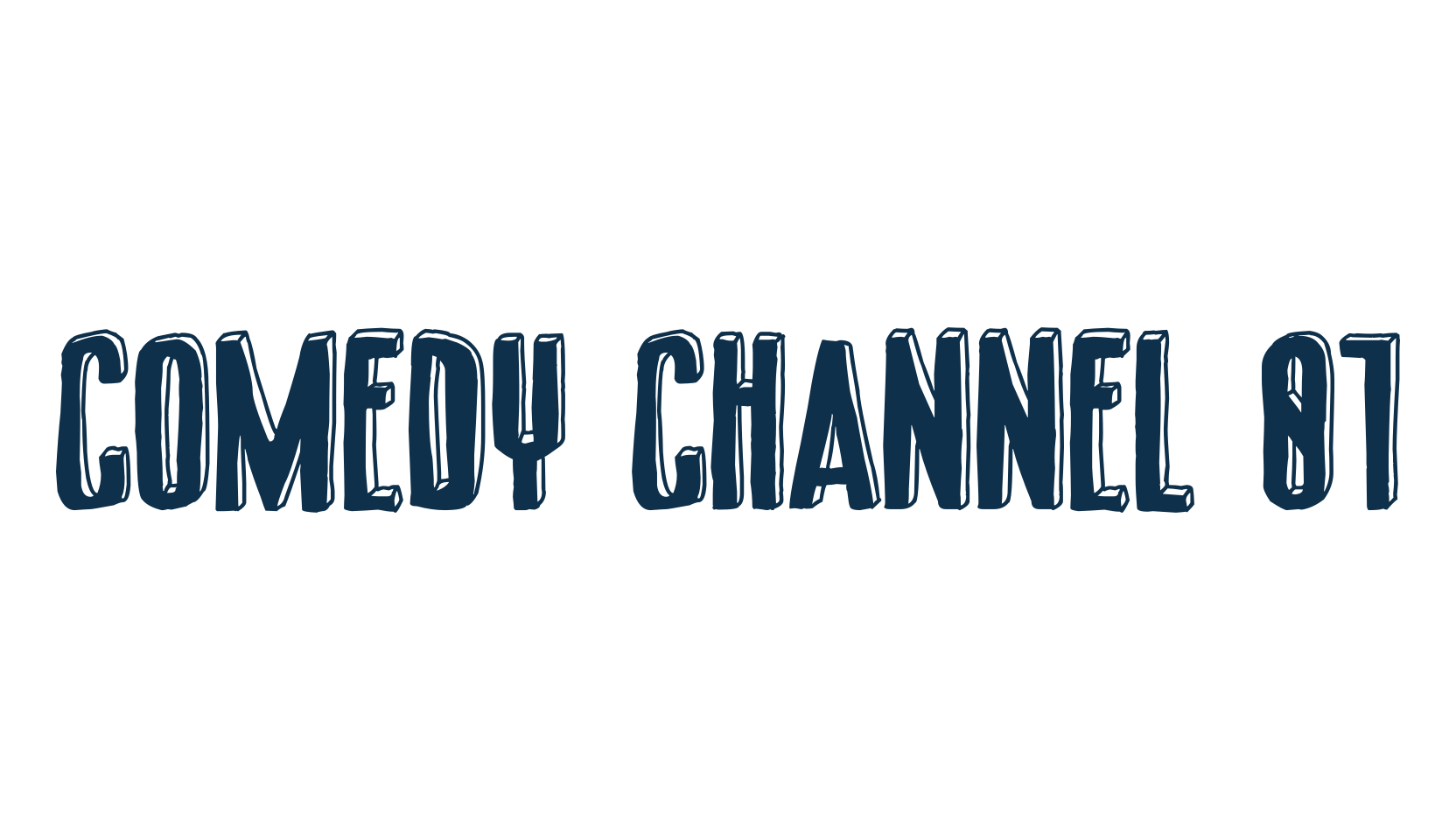 Comedy Channel 01, cartoon font preview