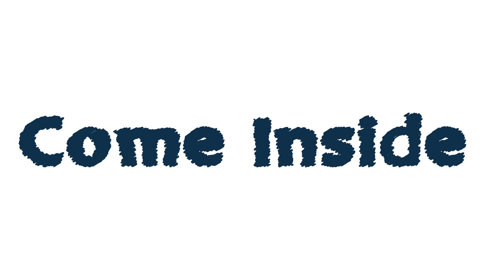 Come Inside, fancy eroded decorative font preview