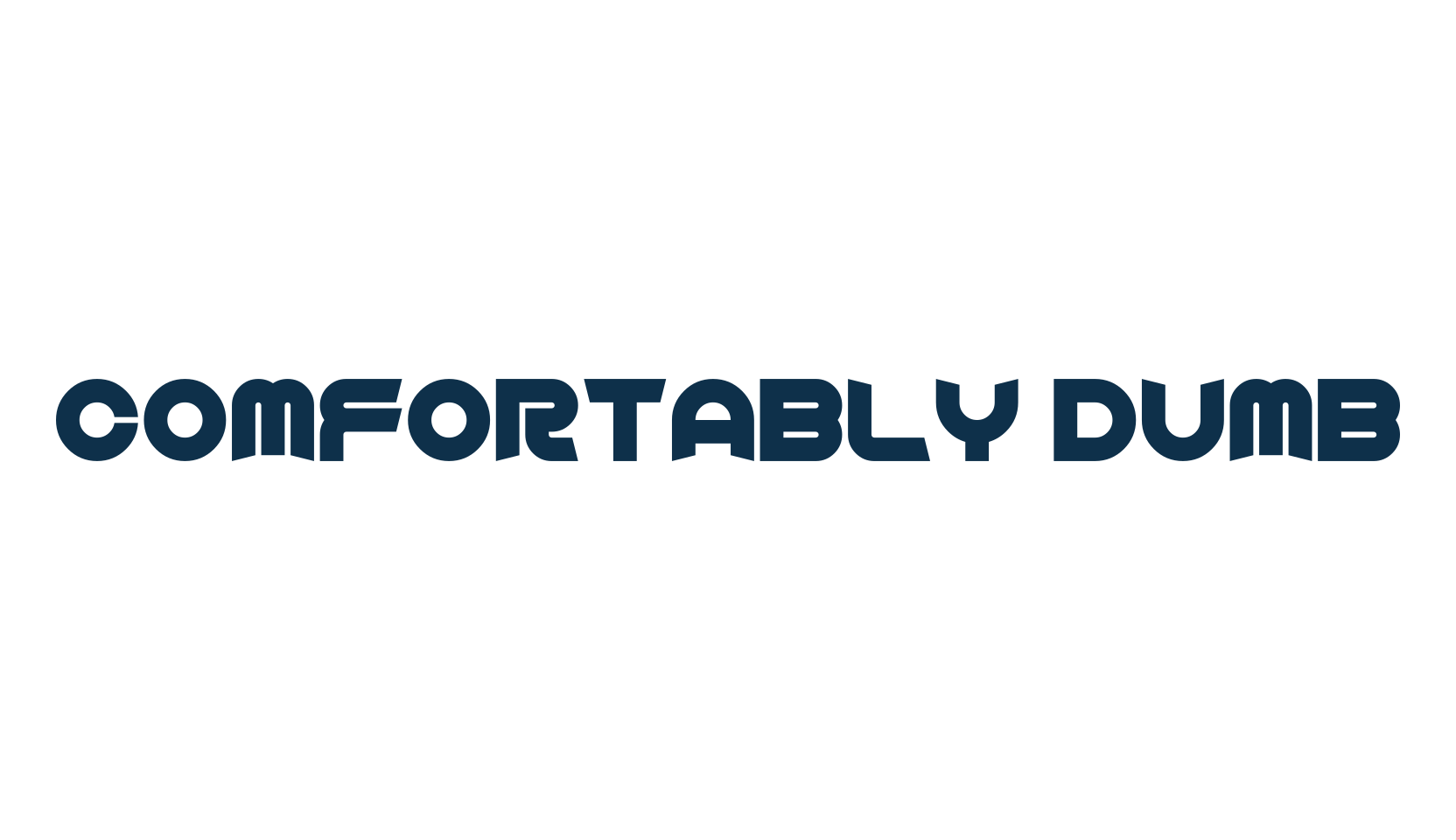 Comfortably Dumb, fancy various techno sci-fi font preview