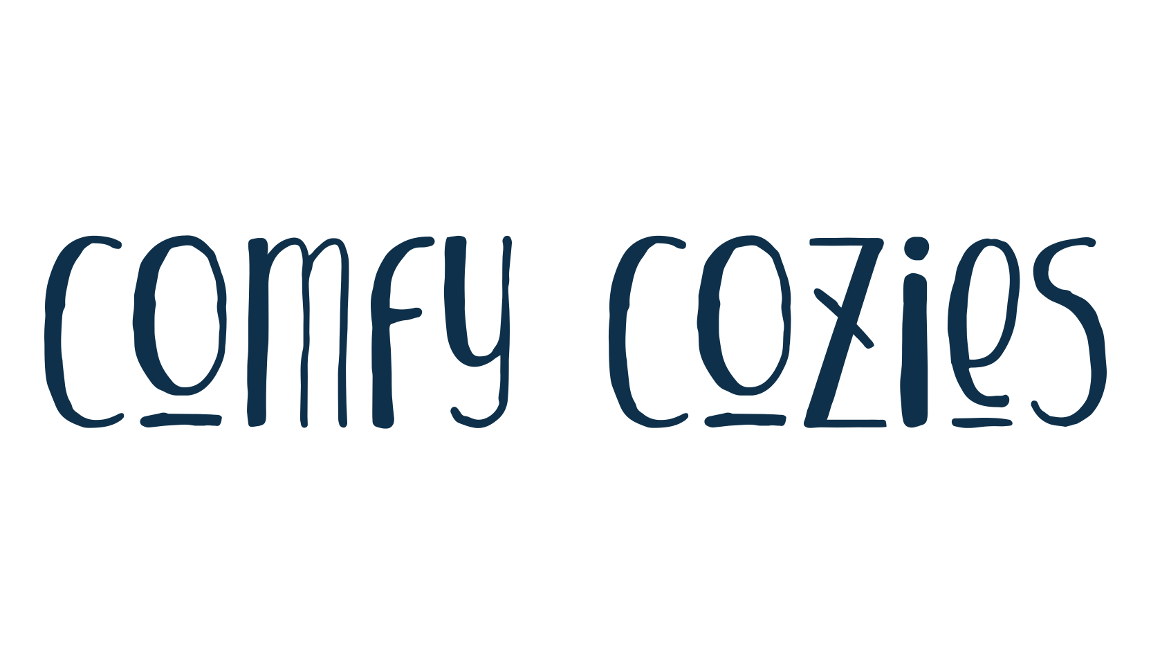 Comfy Cozies, fancy various decorative font preview