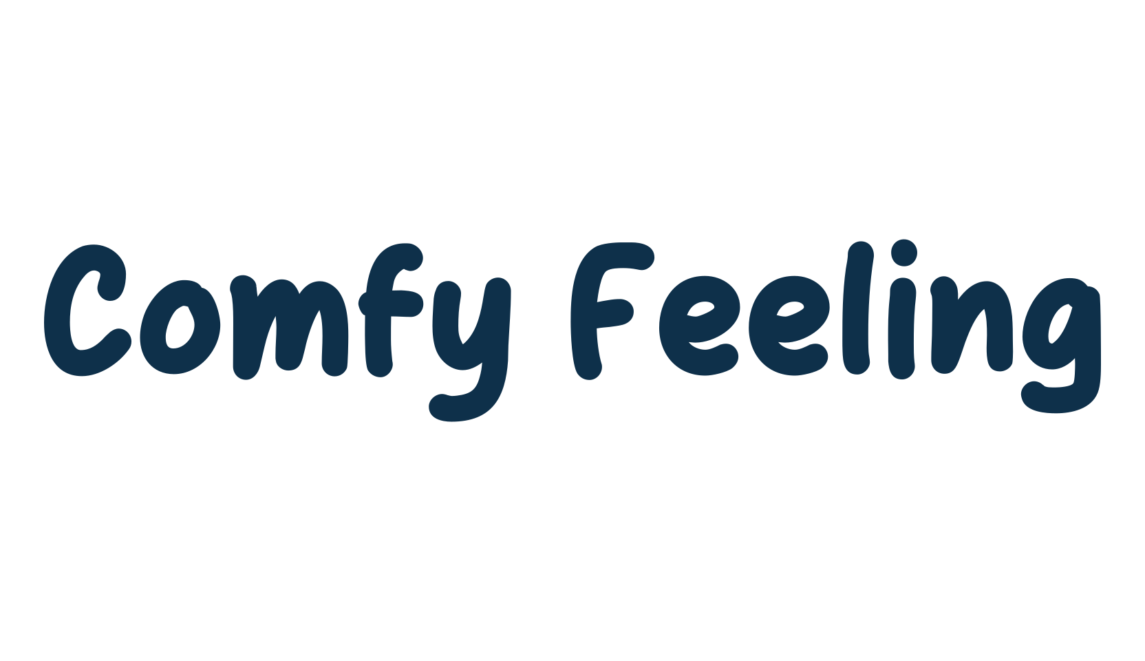 Comfy Feeling, cartoon font preview