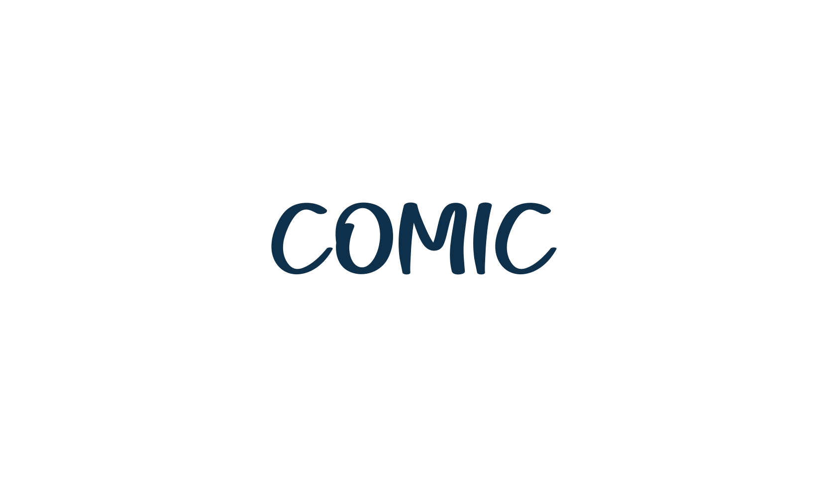 Comic, handwriting font preview
