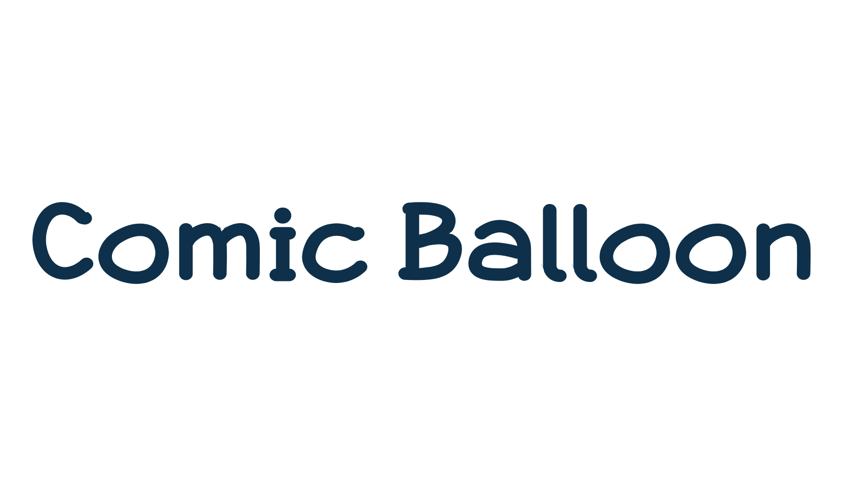 Comic Balloon, fancy cartoon decorative comic font preview