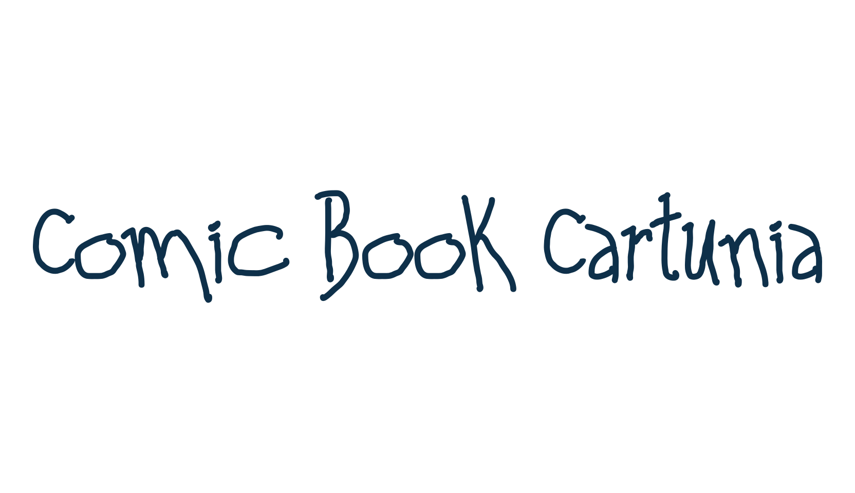 Comic Book Cartunia, fancy cartoon decorative comic font preview
