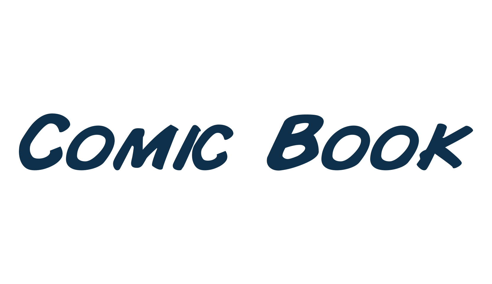 Comic Book, fancy cartoon decorative comic font preview