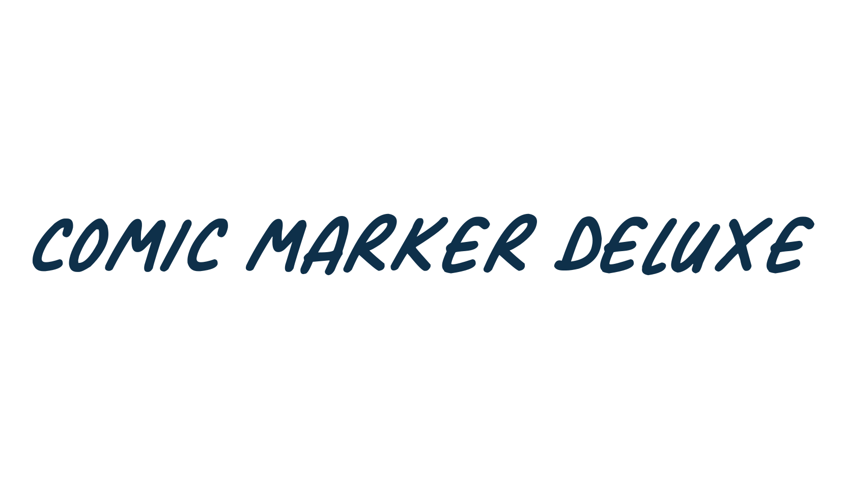Comic Marker Deluxe, fancy cartoon decorative comic font preview