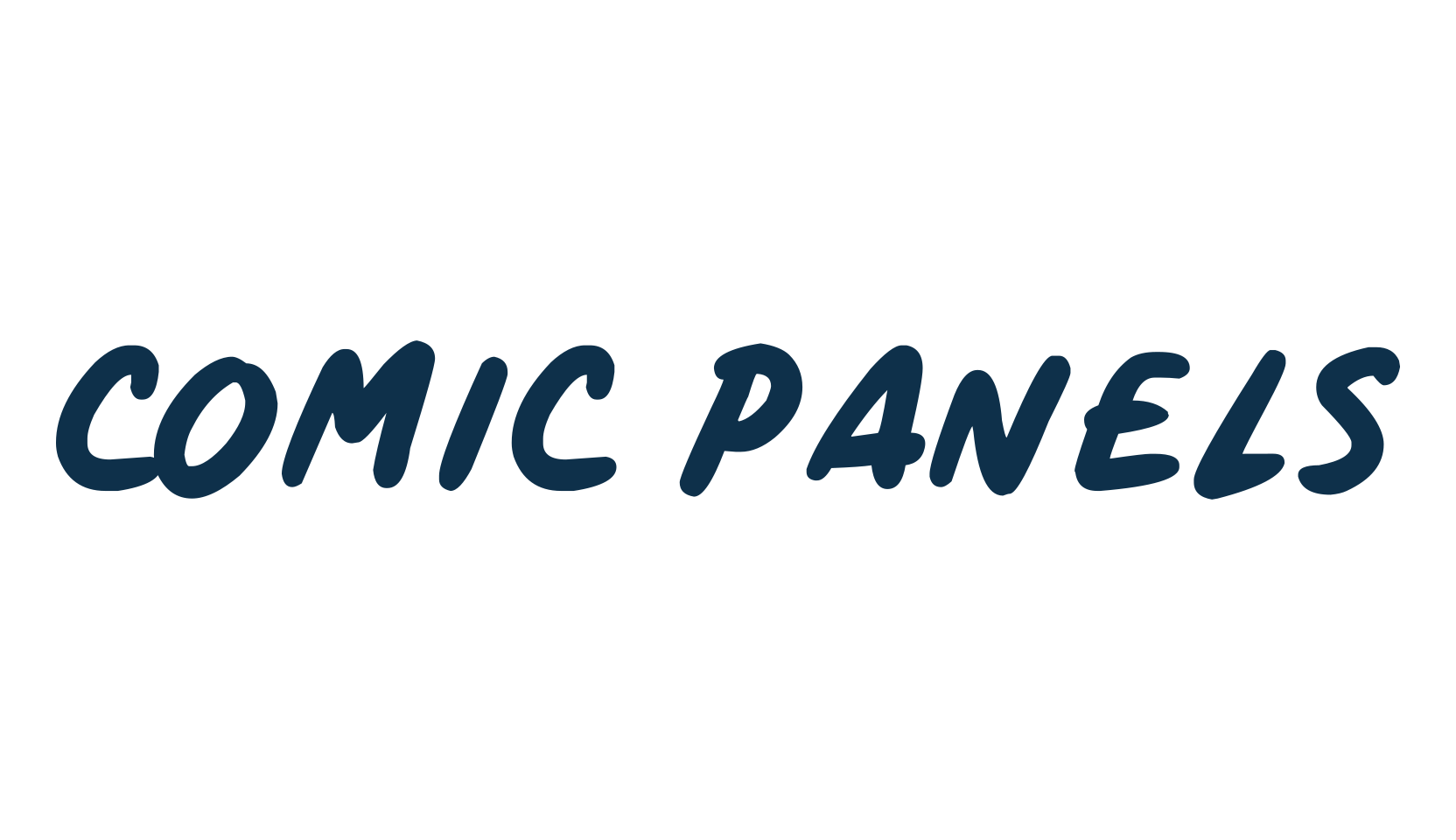 Comic Panels, fancy cartoon decorative comic font preview