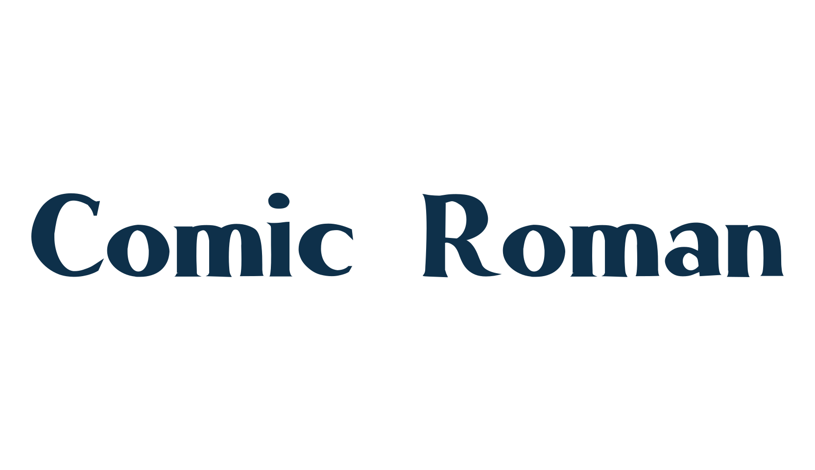 Comic Roman, various font preview