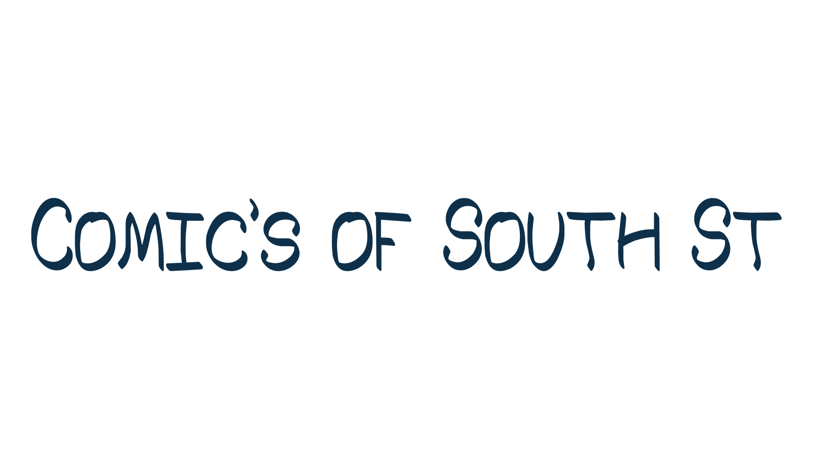 Comic's of South St, fancy cartoon decorative comic font preview