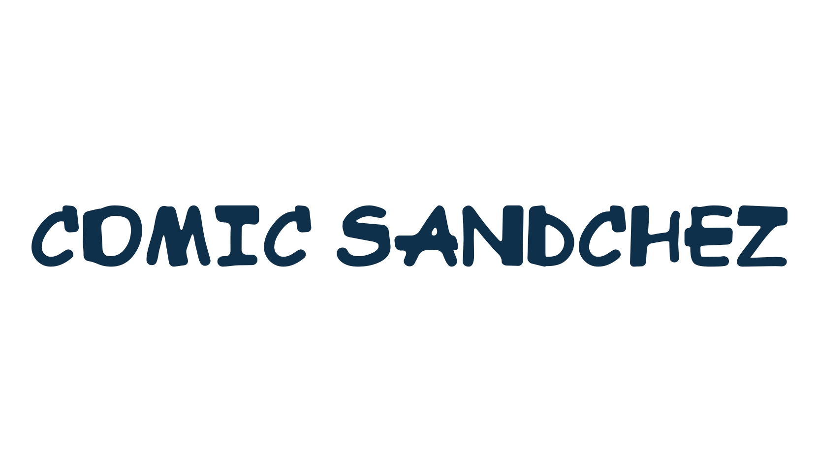 Comic Sandchez, cartoon font preview