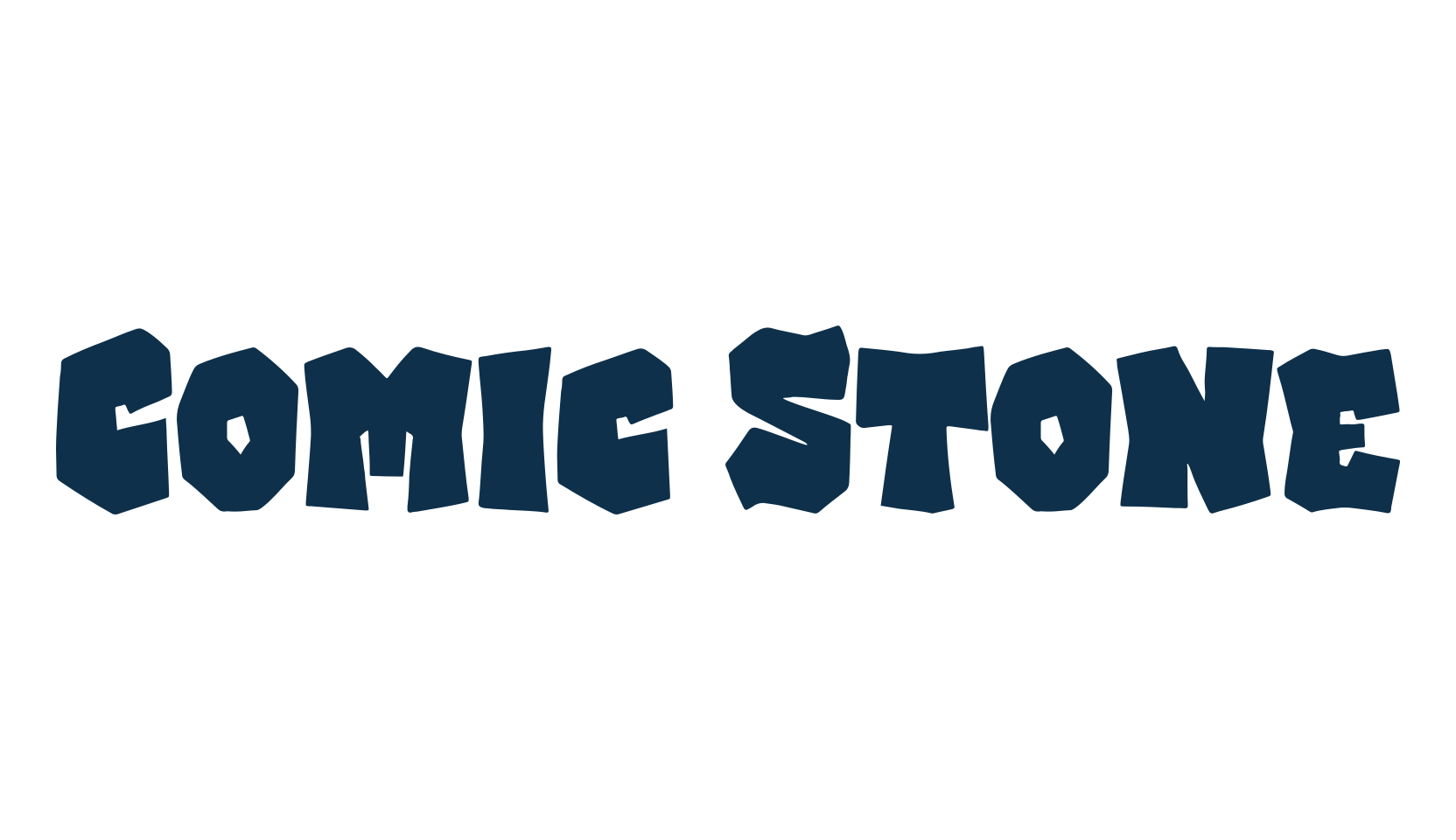 Comic Stone, cartoon font preview