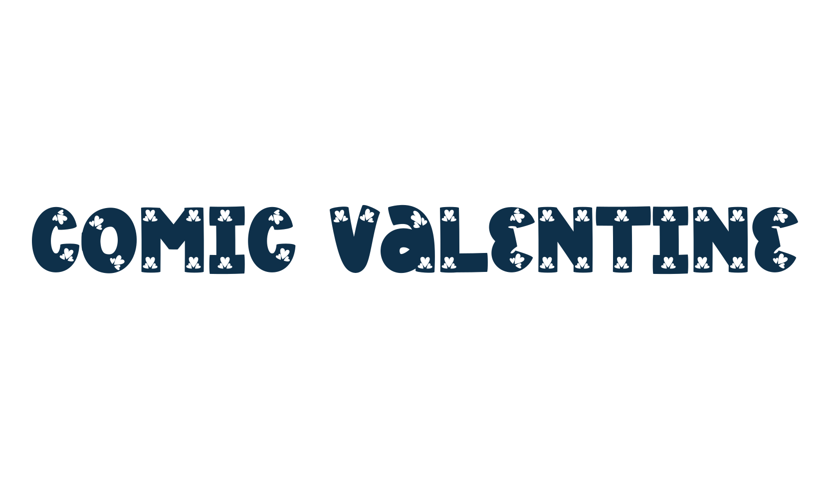 Comic Valentine, display market font preview