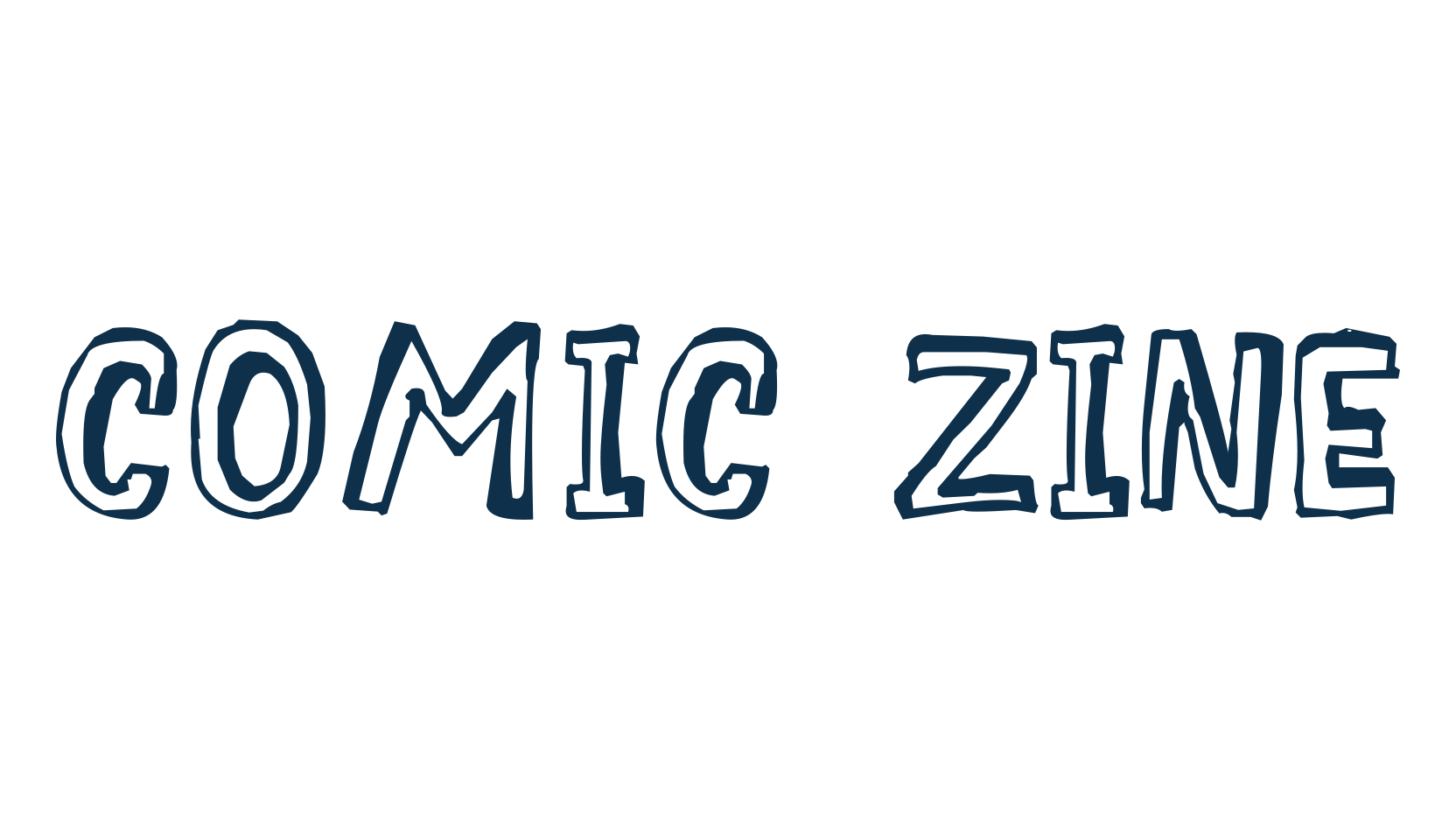 Comic Zine, fancy cartoon decorative font preview