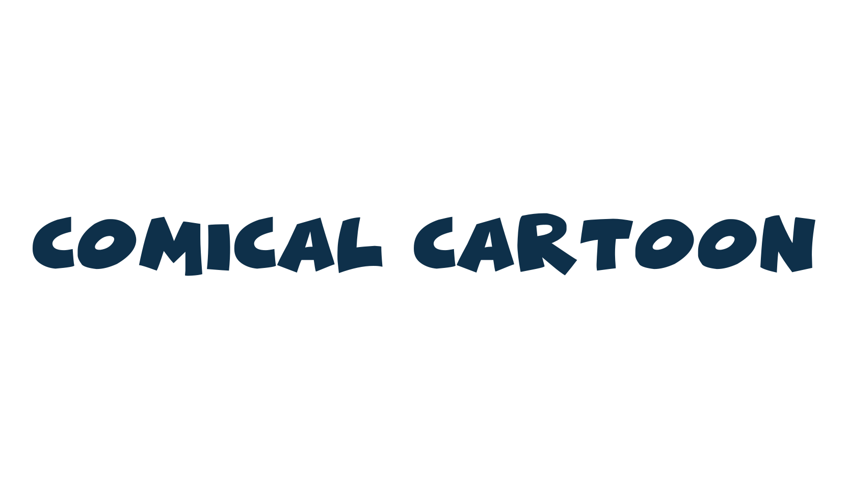 Comical Cartoon, fancy cartoon decorative font preview