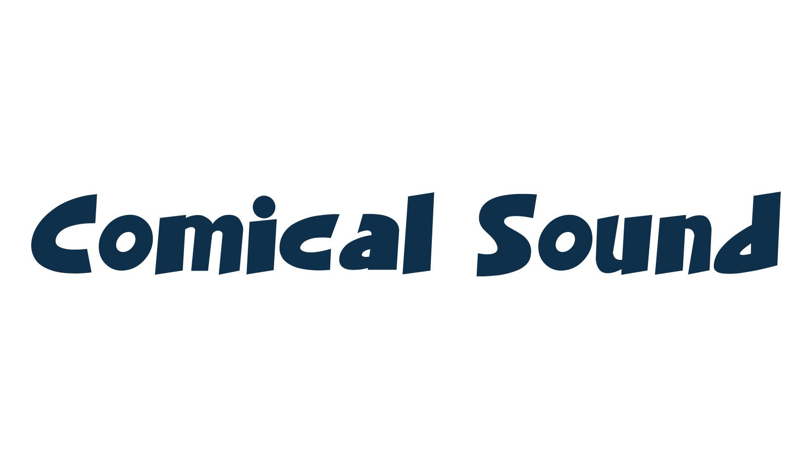 Comical Sound, fancy cartoon decorative font preview