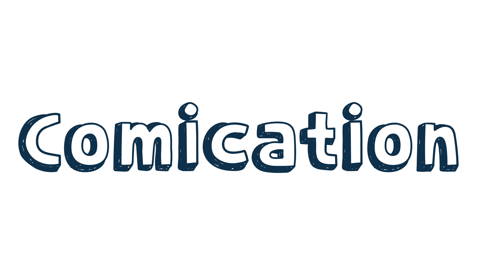 Comication, cartoon font preview