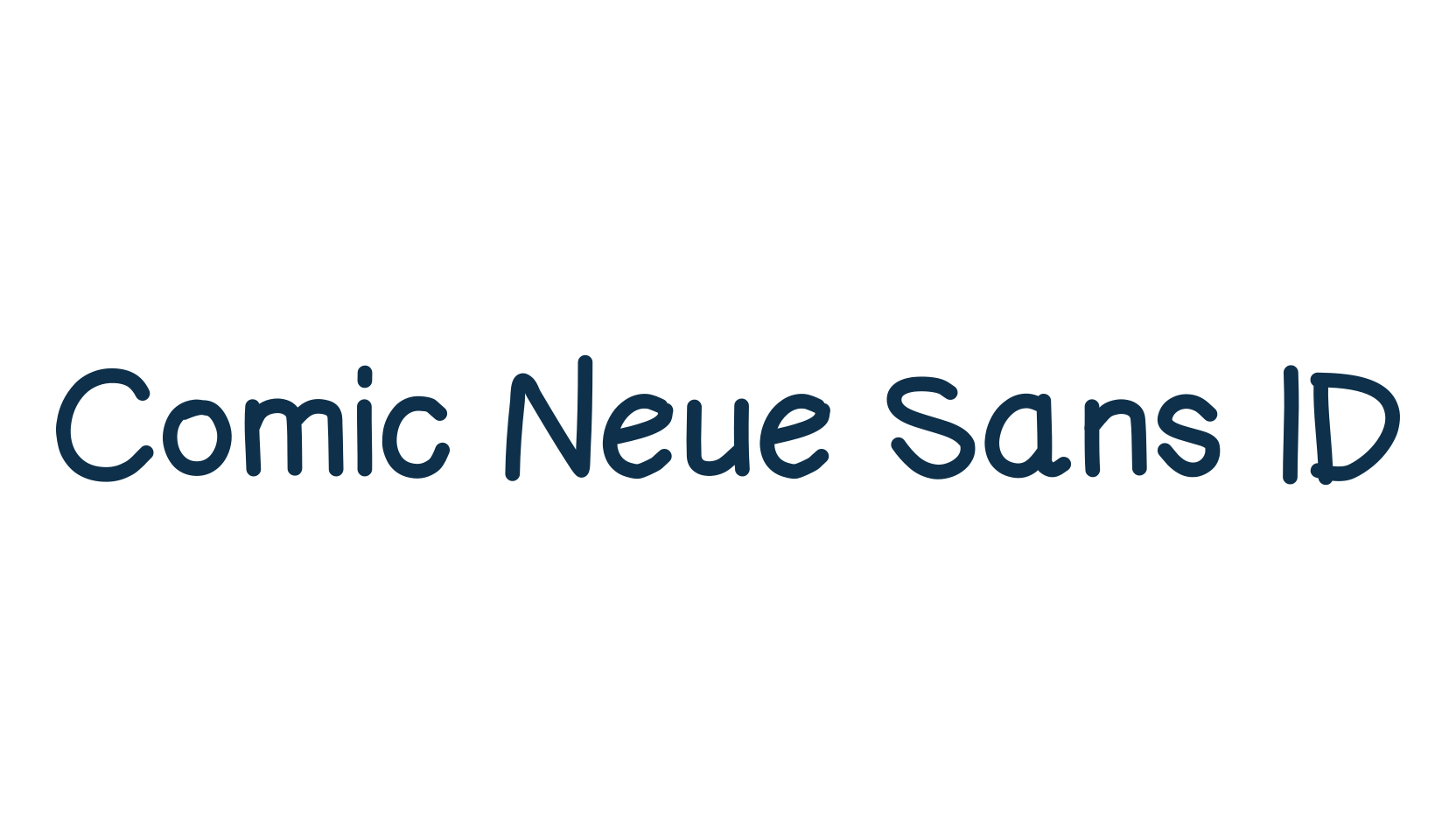 Comic Neue Sans ID, fancy cartoon decorative comic font preview