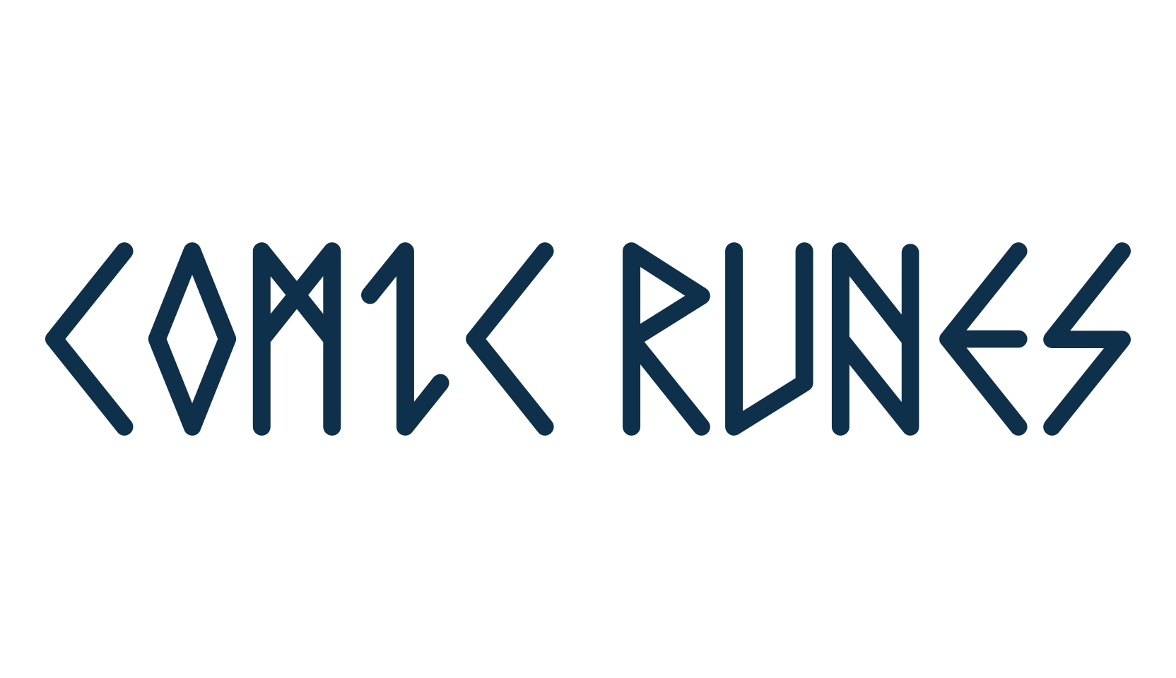Comic Runes, display market font preview