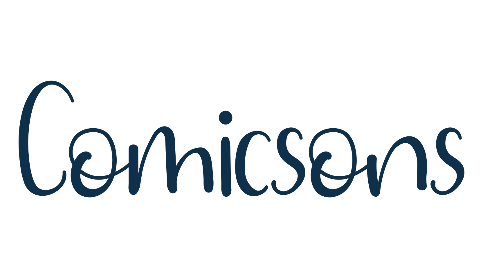 Comicsons, fancy decorative font preview