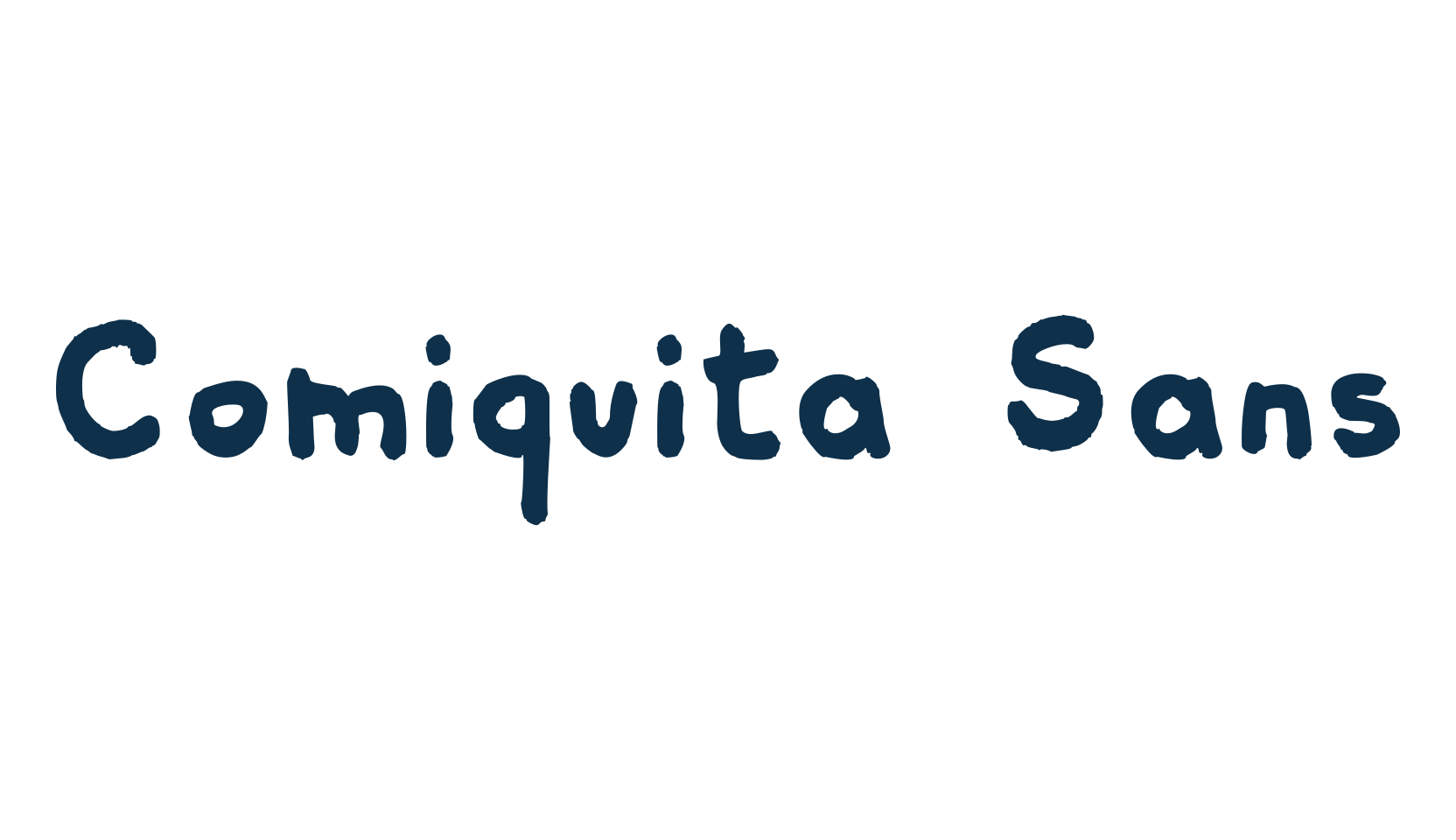 Comiquita Sans, fancy cartoon decorative comic font preview