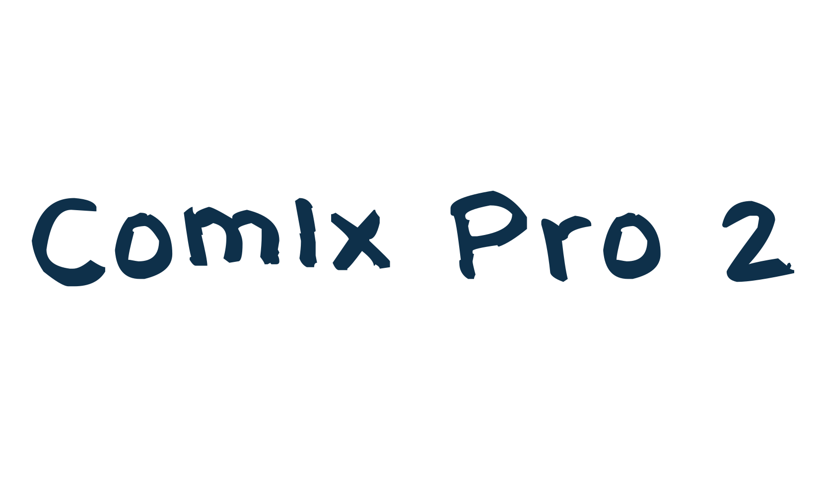 Comix Pro 2, cartoon font preview