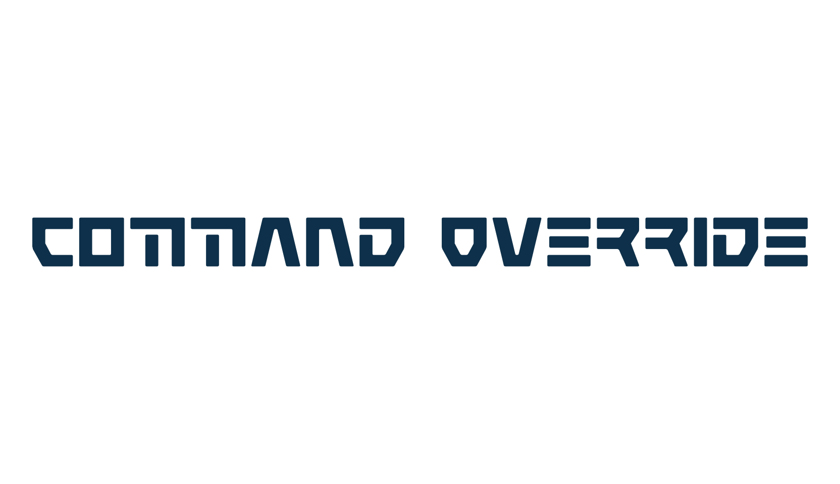 Command Override, techno sci-fi font preview