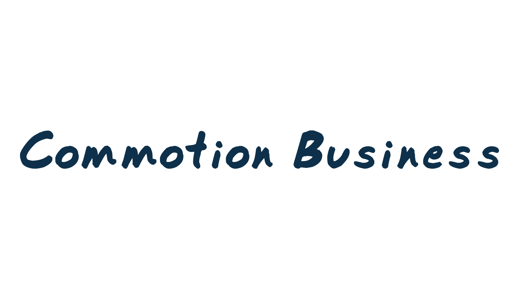 Commotion Business, handwriting font preview
