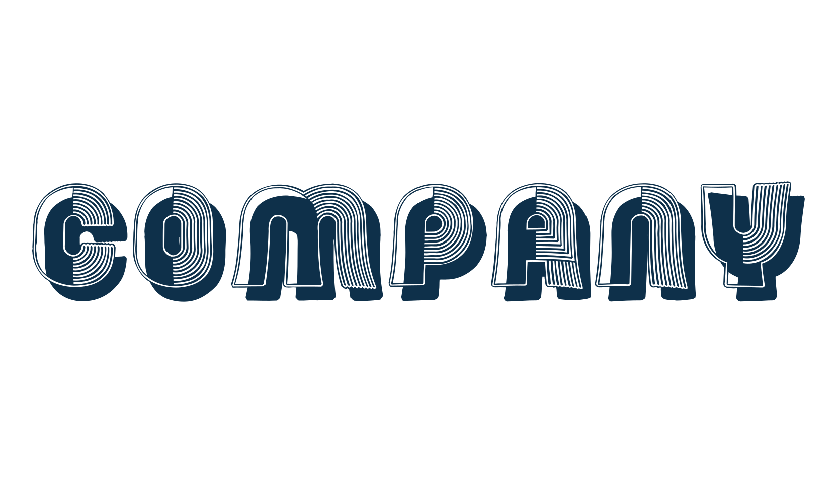 Company (company-2), fancy groovy decorative font preview
