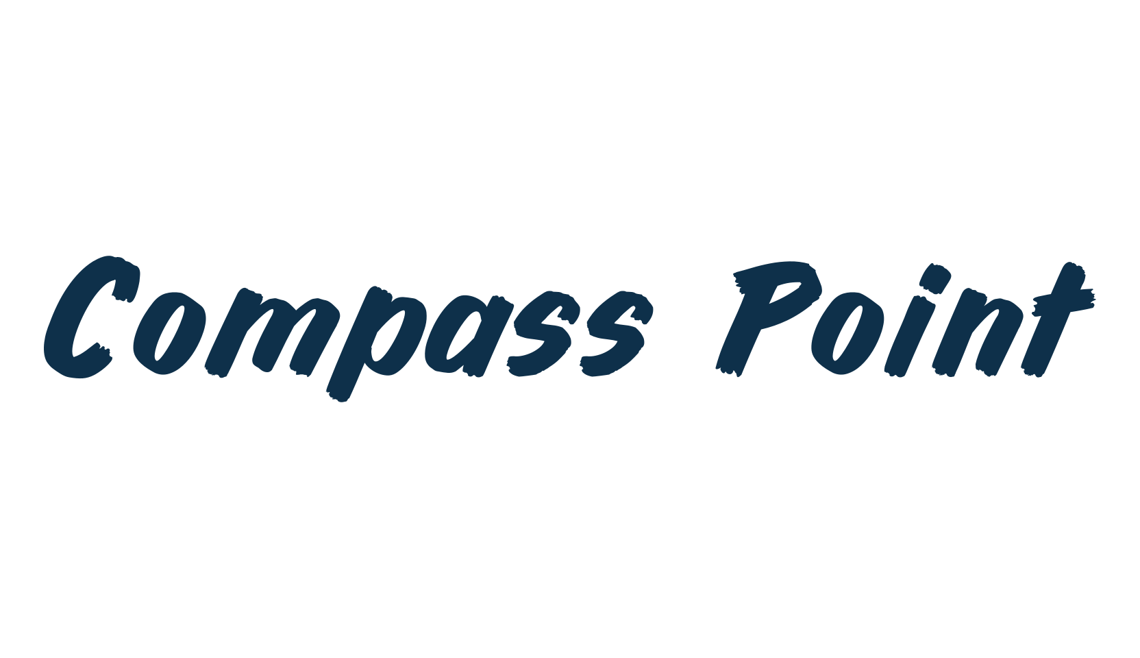 Compass Point, brush font preview