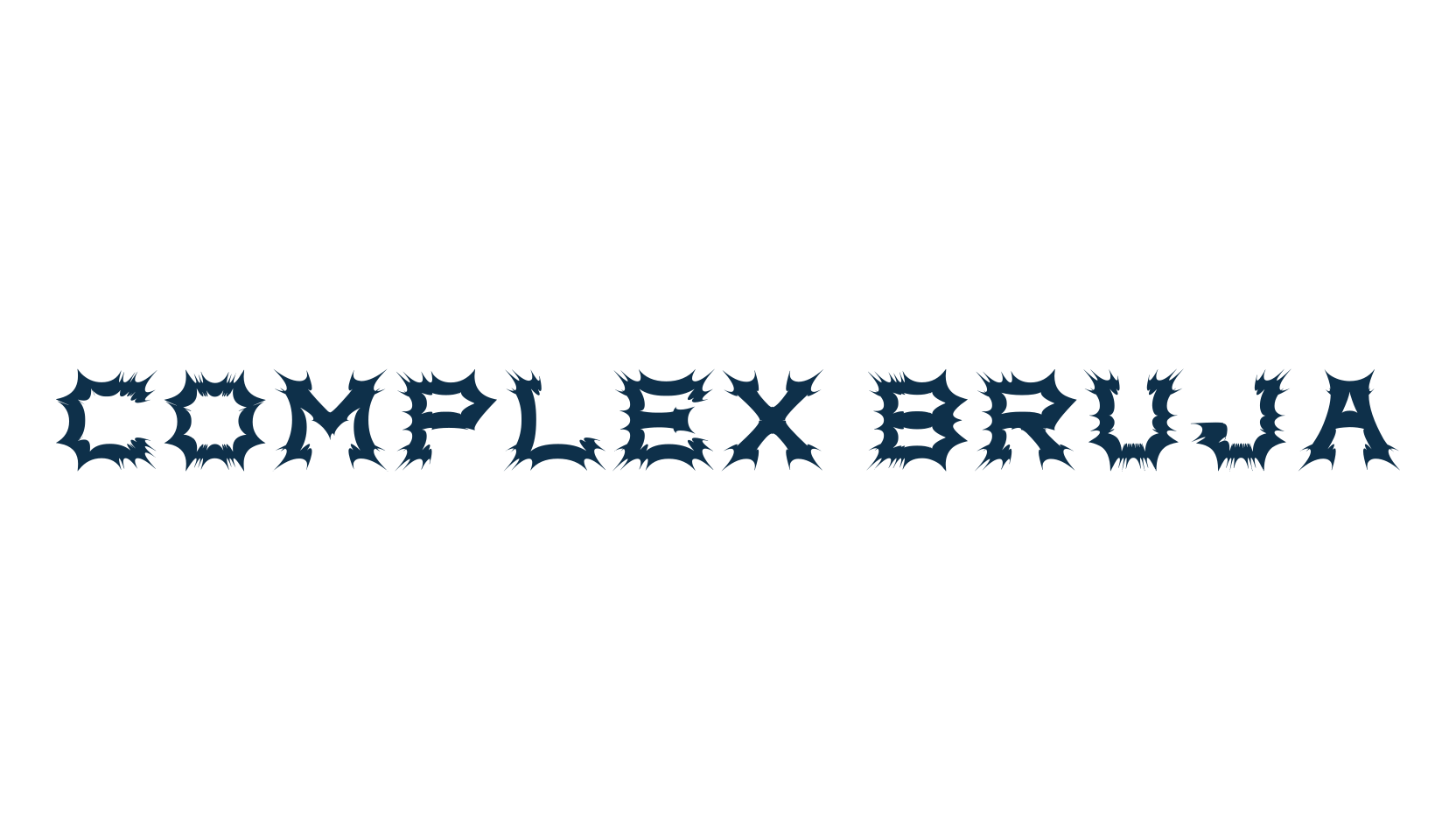Complex bruja, various font preview