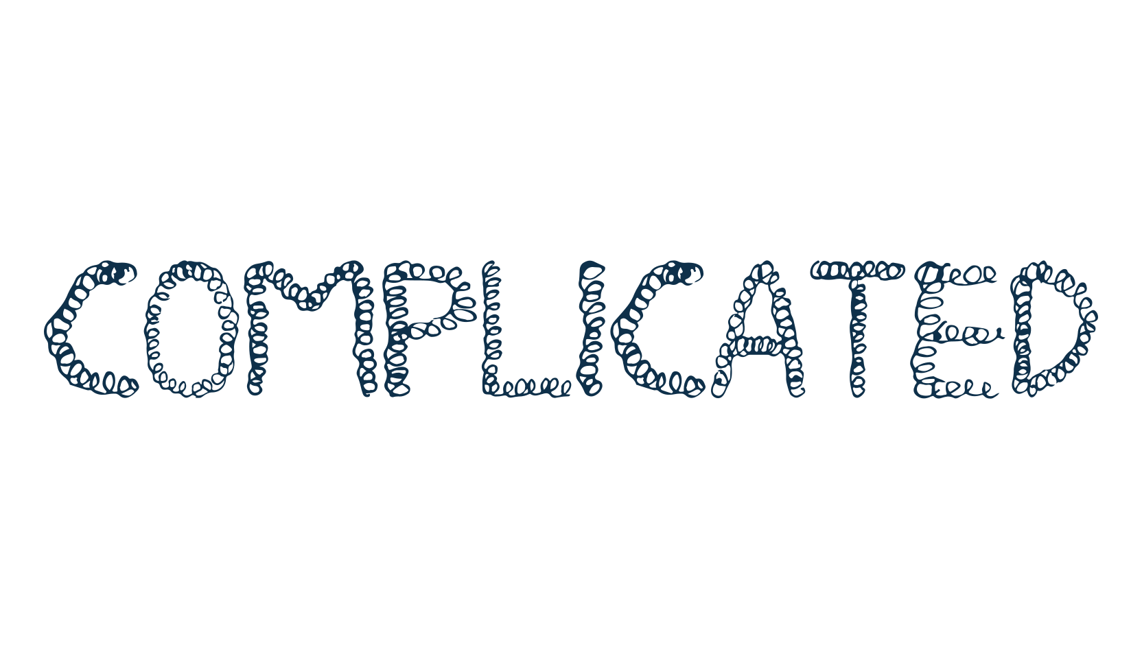 Complicated, decorative font preview