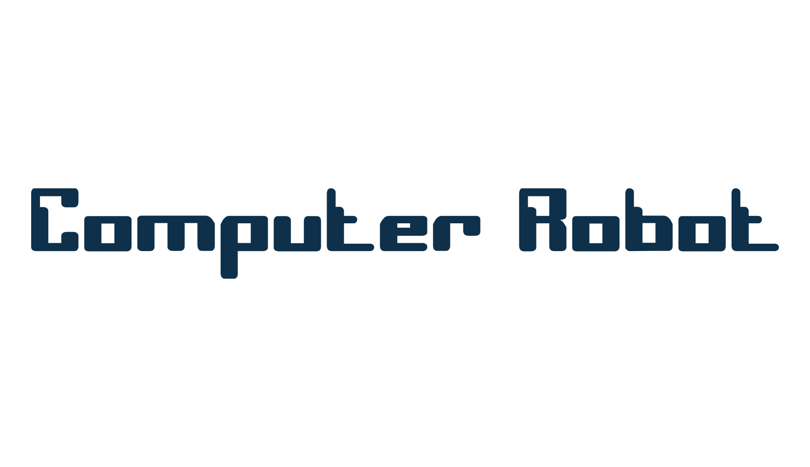 Computer Robot, lcd font preview