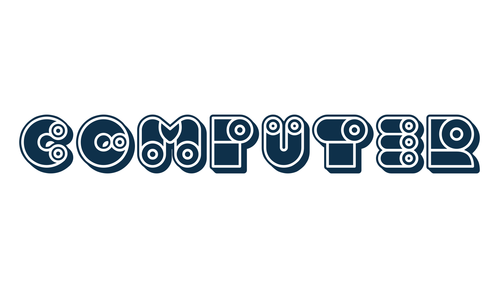 Computer, decorative font preview