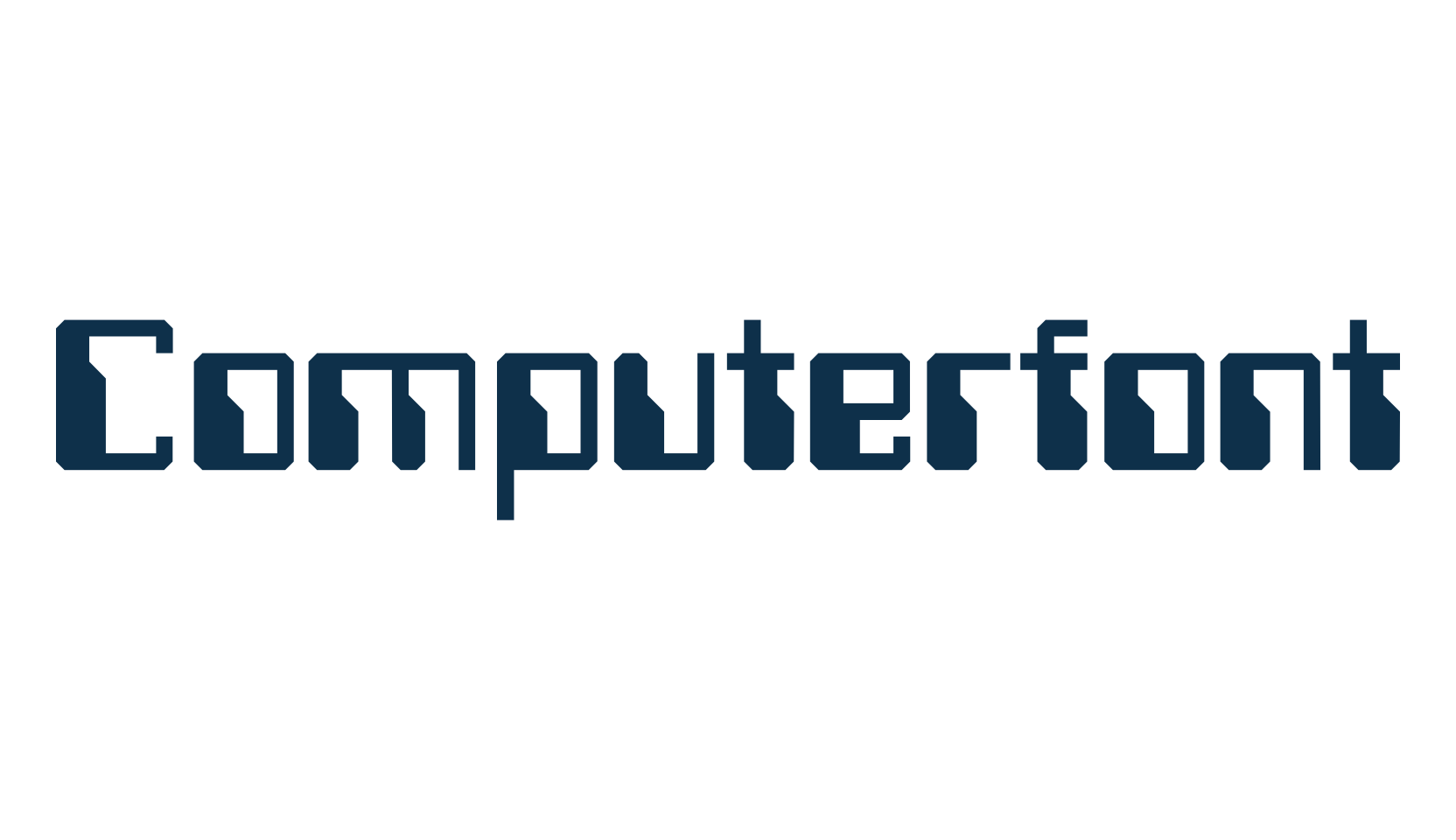 Computerfont, lcd font preview