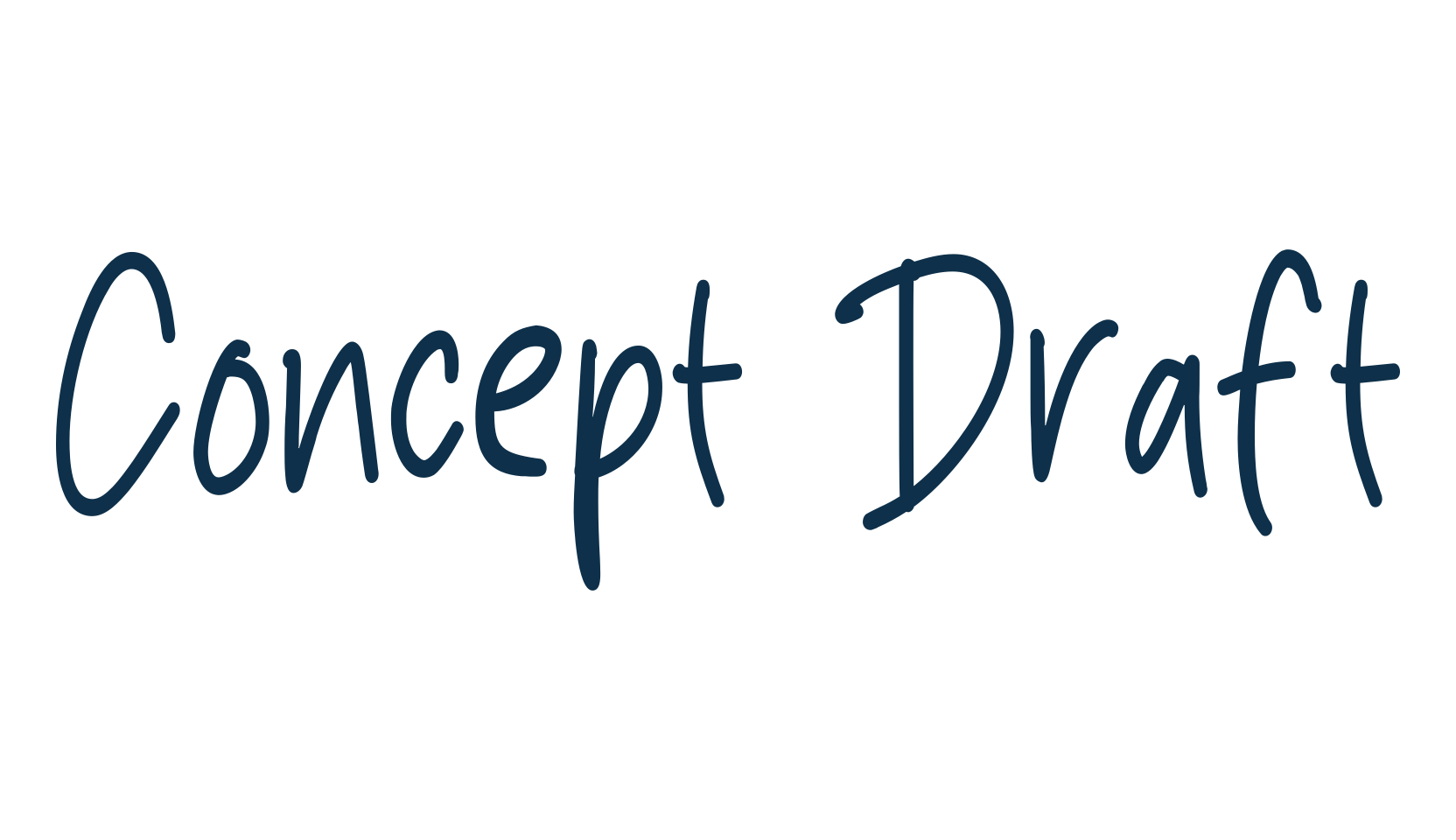 Concept Draft, script handwritten fancy decorative calligraphy font preview