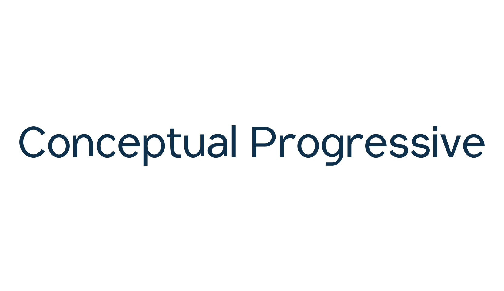 Conceptual Progressive, basic sans serif font preview
