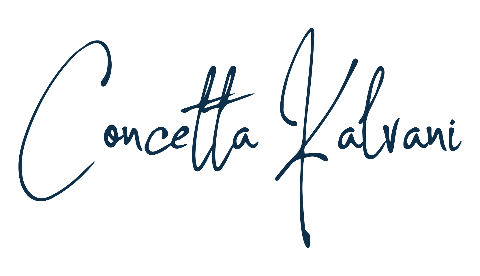 Concetta Kalvani, script handwritten fancy decorative calligraphy font preview