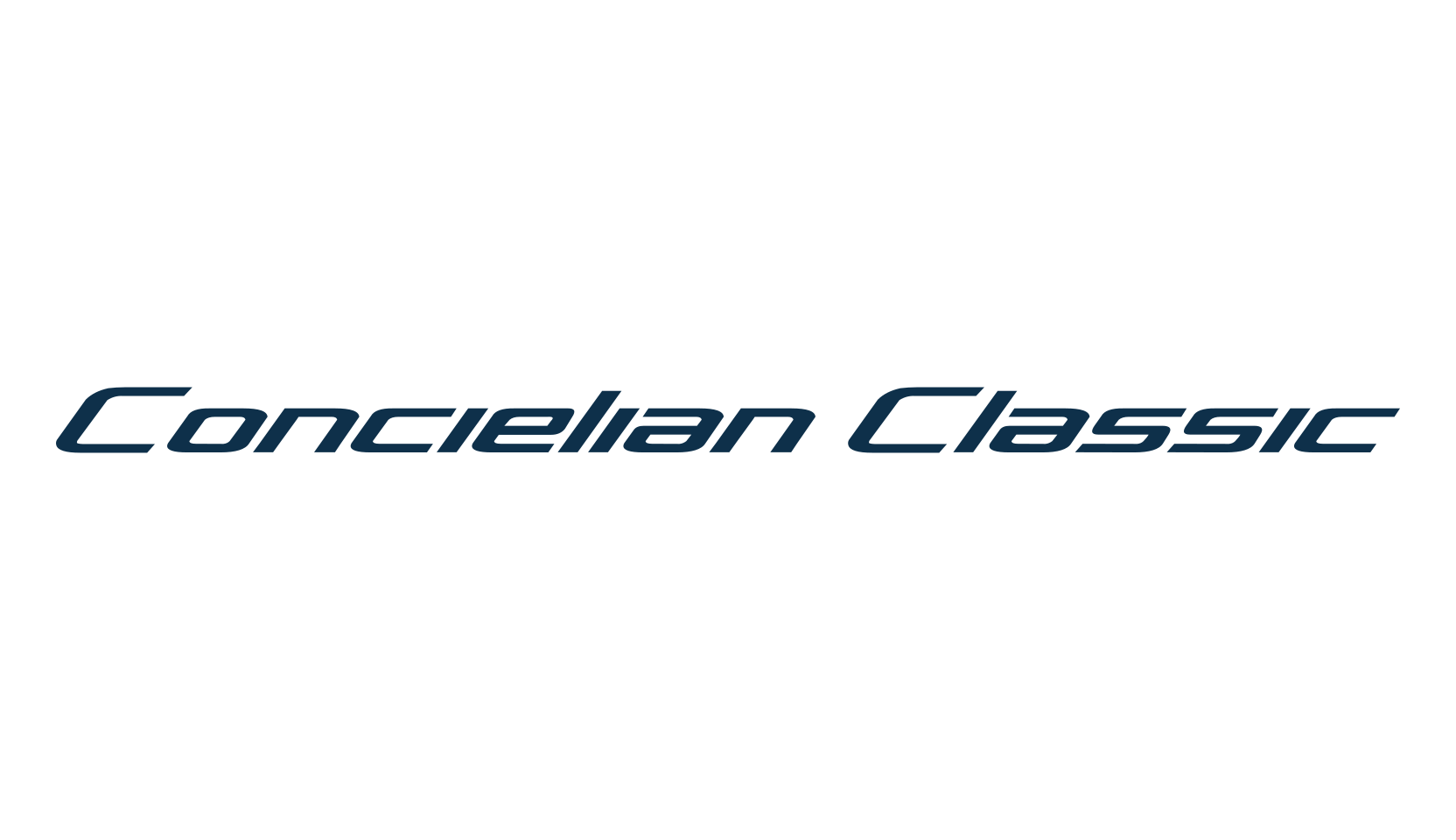 Concielian Classic, techno sci-fi font preview