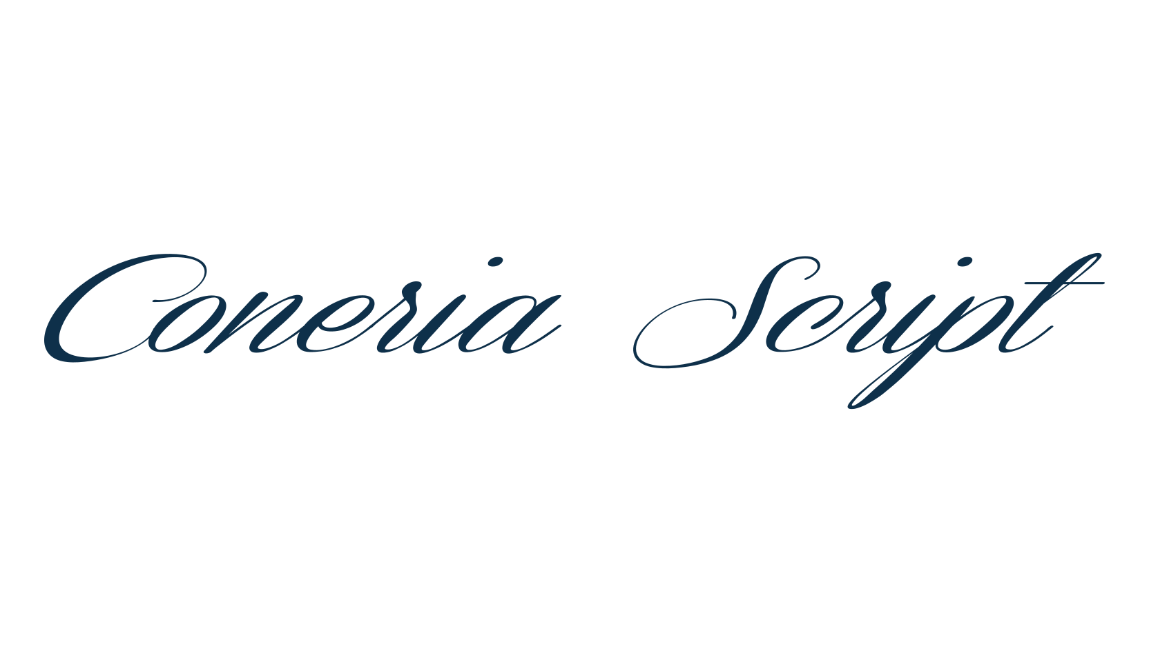 Coneria Script, calligraphy font preview