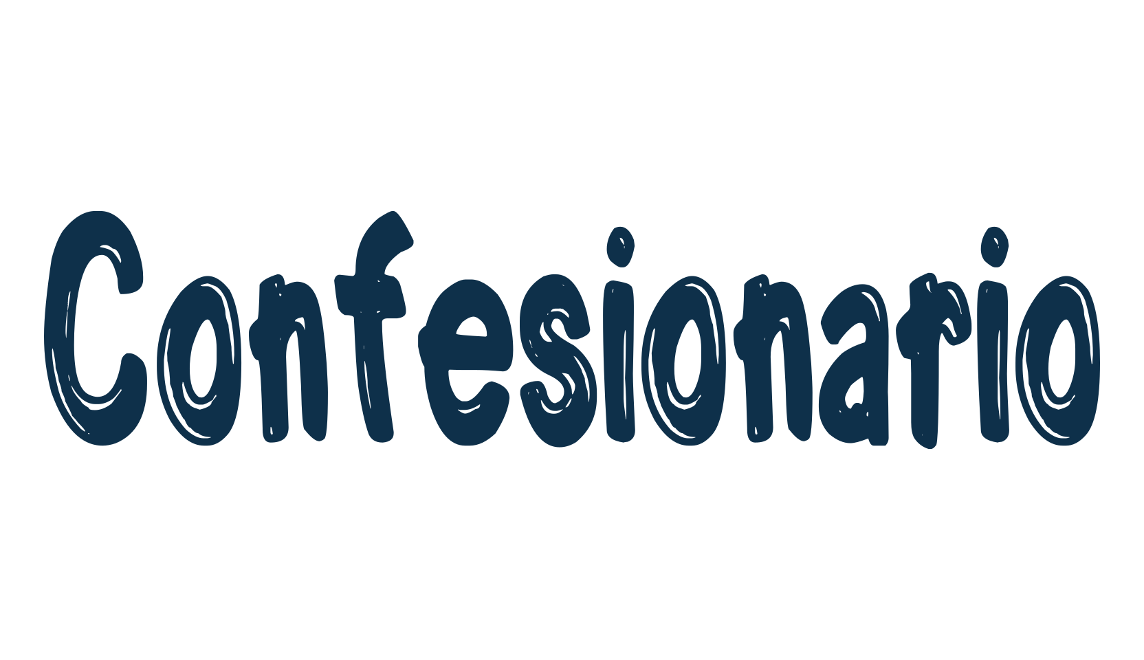 Confesionario, fancy cartoon decorative font preview