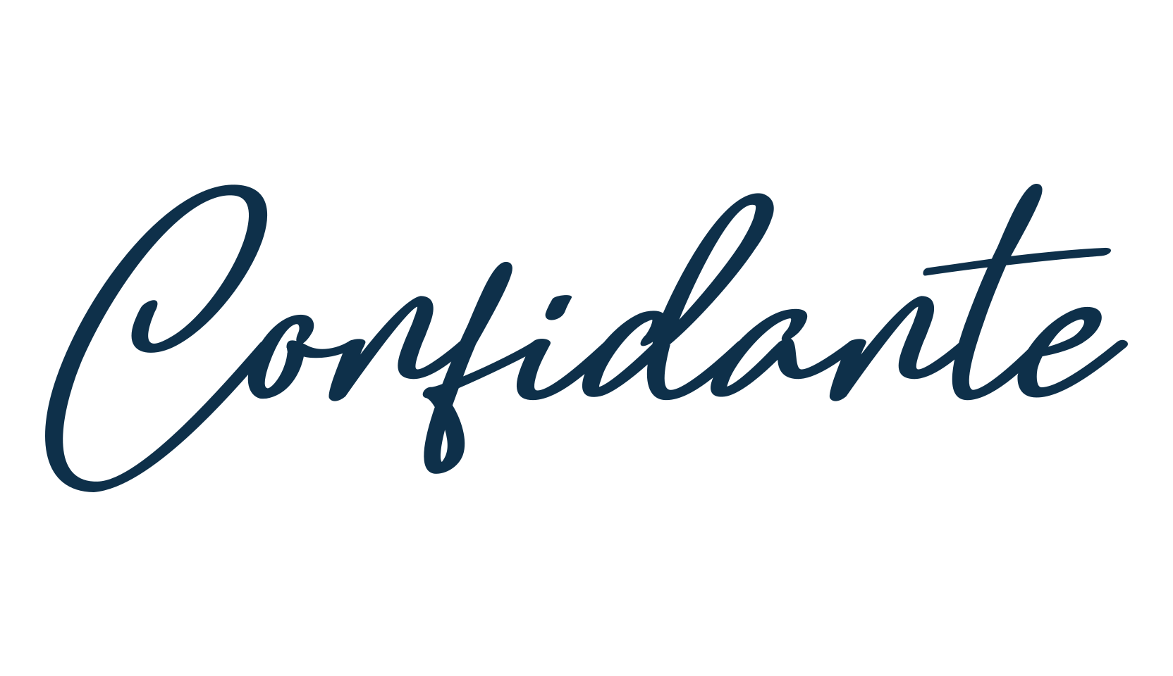 Confidante, handwriting font preview