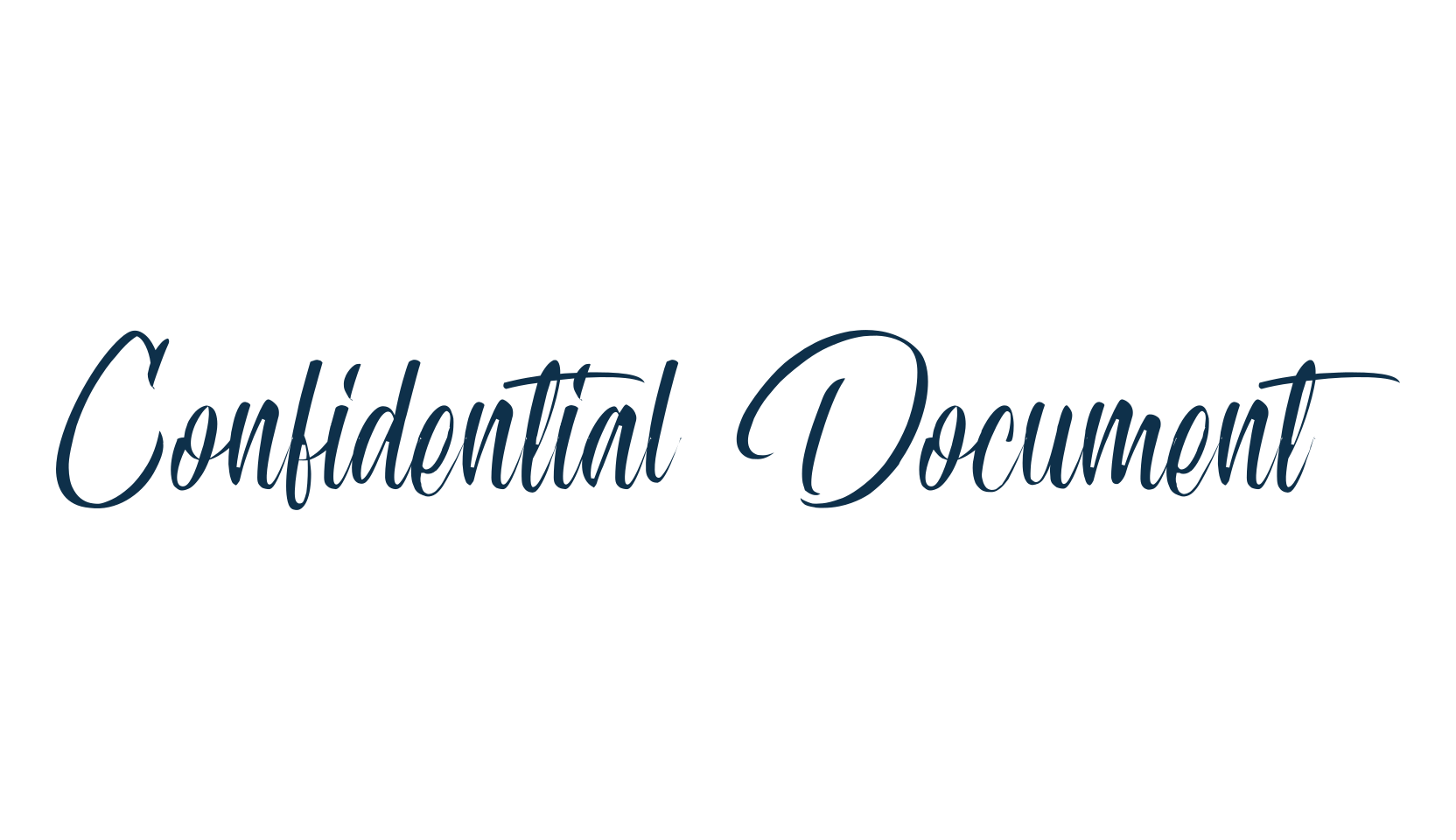 Confidential Document, script calligraphy fancy decorative font preview