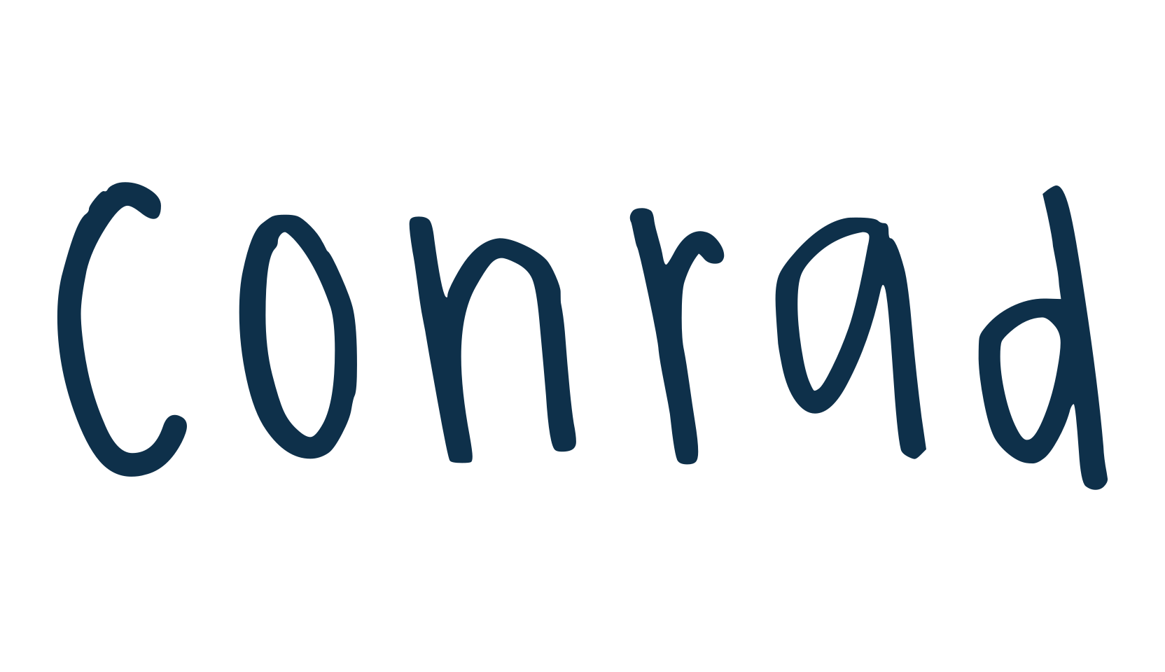 Conrad, script handwritten fancy decorative calligraphy font preview