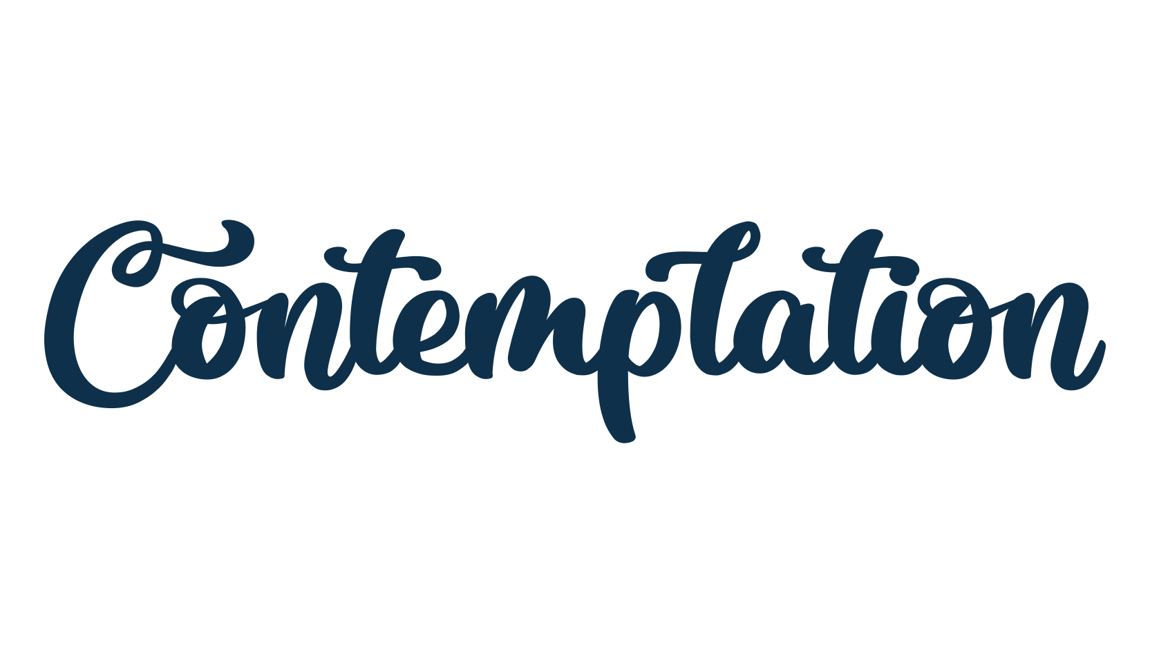 Contemplation, various font preview